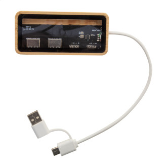 průhledný USB hub