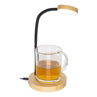 stolní lampa s ohřívačem hrnků