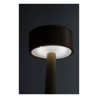 bambusová stolní lampa
