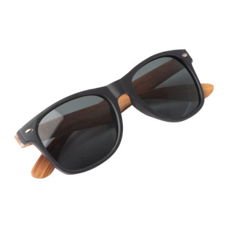 Sunglasses with wooden-look temples