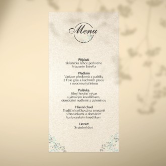 Svatební menu KL1825m