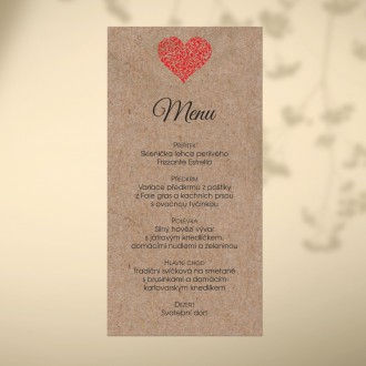 Svatební menu L2120m