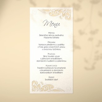 Svatební menu L2176m