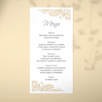 Svatební menu L2176m