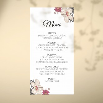 Svatební menu FO1203m