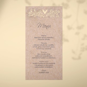 Svatební menu L2103m