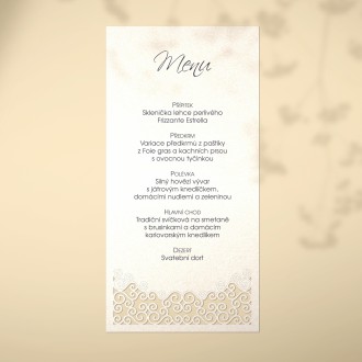 Svatební menu L2104m