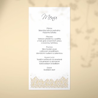Svatební menu L2104m