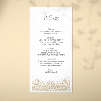 Svatební menu L2105m