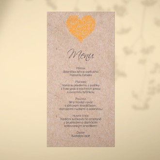 Svatební menu L2115m