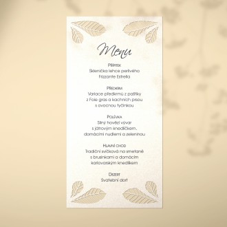 Svatební menu L2128m