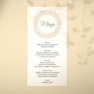 Svatební menu L2129m