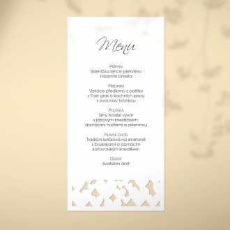 Svatební menu L2131m