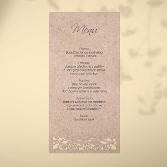 Svatební menu L2138m