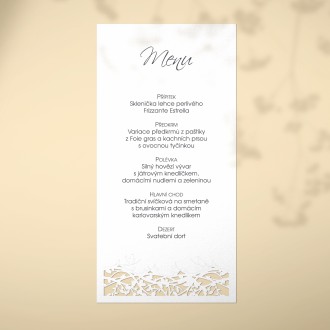 Svatební menu L2138m