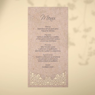 Svatební menu L2140m