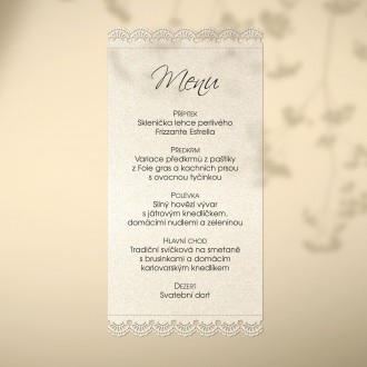 Svatební menu L2161m