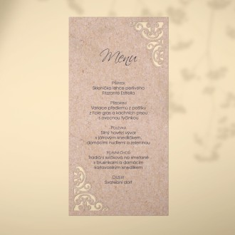 Svatební menu L2165m