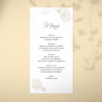Svatební menu L2173m