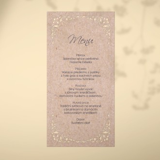 Svatební menu L2175m