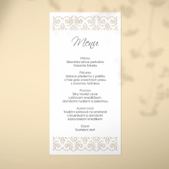 Svatební menu L2193m