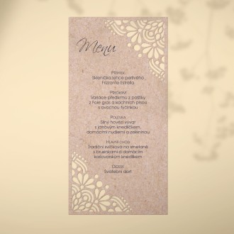 Svatební menu L2214m
