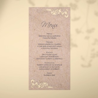 Svatební menu L2226m