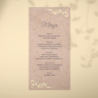 Svatební menu L2241m