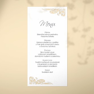 Svatební menu L2241m