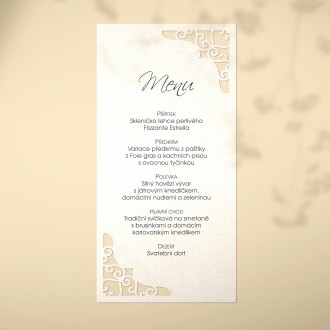 Svatební menu L2242m