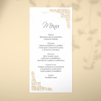 Svatební menu L2242m