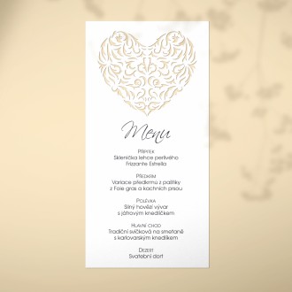 Svatební menu L2244m