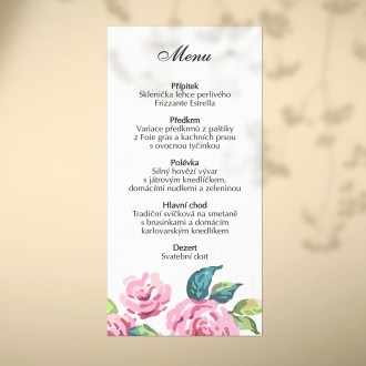 Svatební menu KL1829m