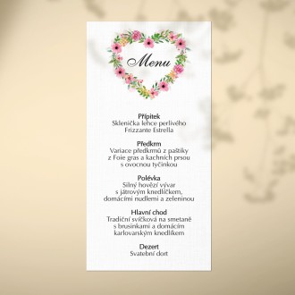 Svatební menu KL1834m
