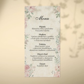 Svatební menu KL1836m
