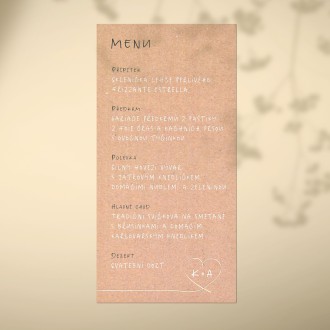 Svatební menu FO20035m