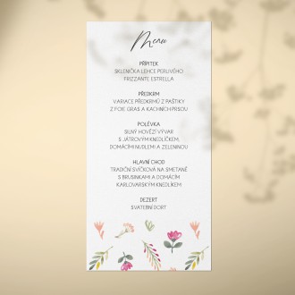 Svatební menu FO20039m