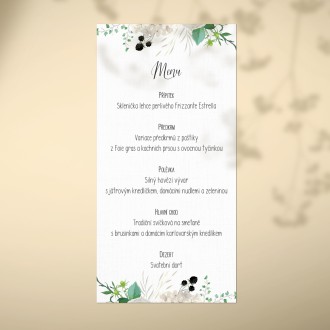 Svatební menu FO20047m
