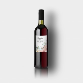 Svatební etiketa na víno KL1827v