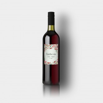 Svatební etiketa na víno FO1302v