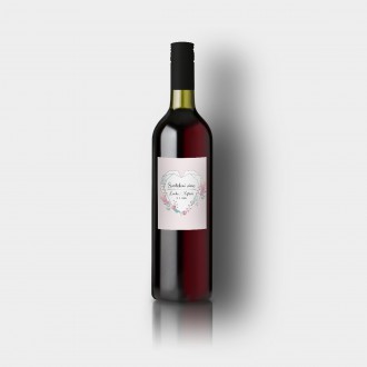 Svatební etiketa na víno FO1305v