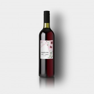 Svatební etiketa na víno FO1306v