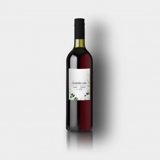 Svatební etiketa na víno FO1311v