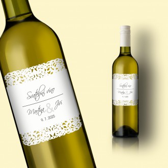 Svatební etiketa na víno L2154v