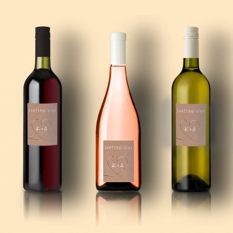 Svatební etiketa na víno FO20035v