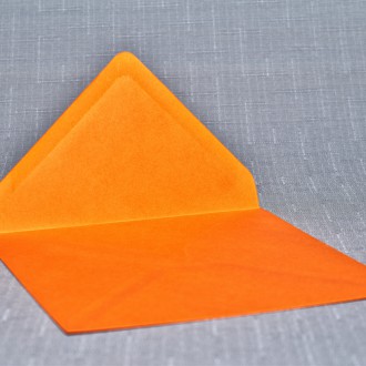Dopisní obálka Čtverec oranžová 130mm