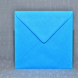Dopisní obálka Čtverec modrý ledňáček 130mm