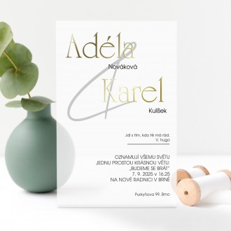 Svatební oznámení FO1124