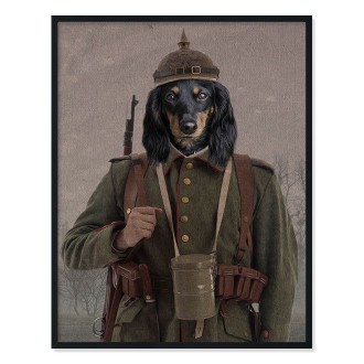 Portrét mazlíčka Soldier busta