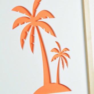 Nástěnná dekorace Palmy